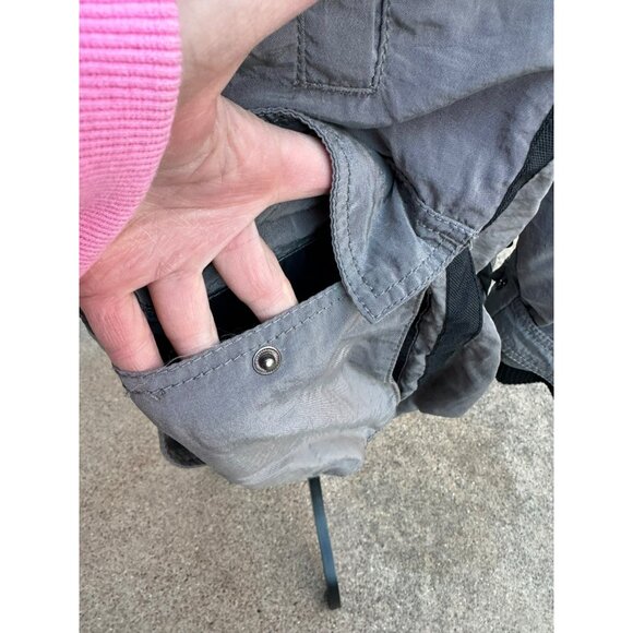 Seven 7 For All Mankind M Gray Quilted Nylon Jacket Plaid Lining Windbreaker - Picture 14 of 16